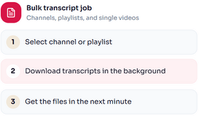 DownloadYoutubeTranscripts logo