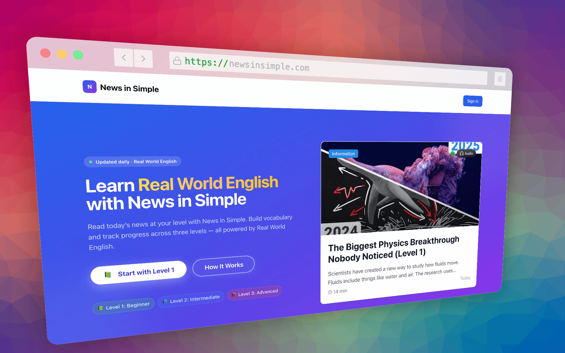 News in Simple logo