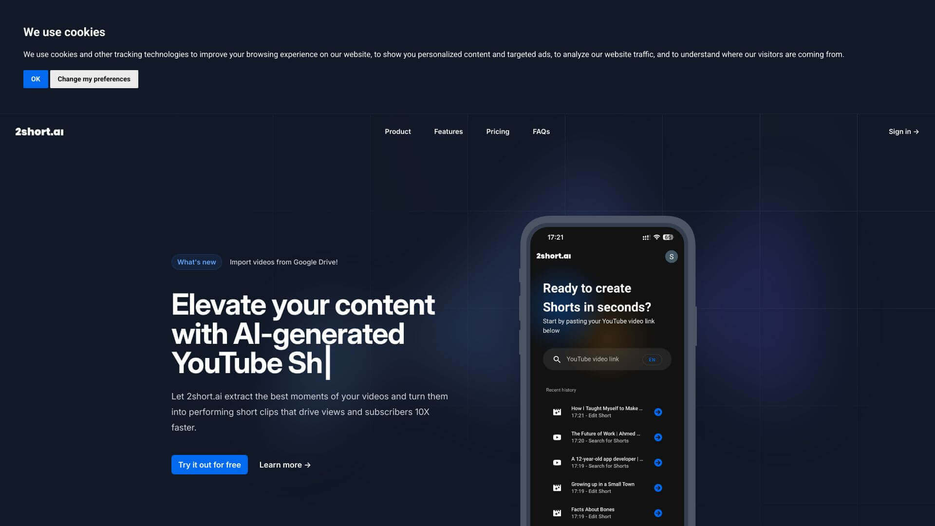 2Short AI screenshot