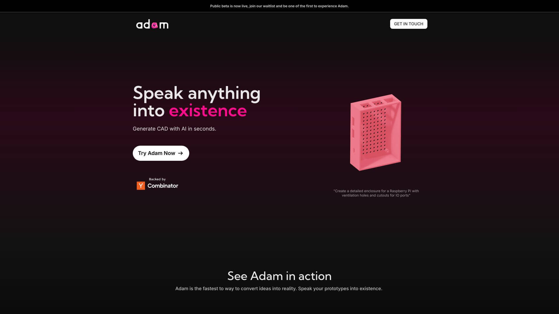 AdamCAD screenshot