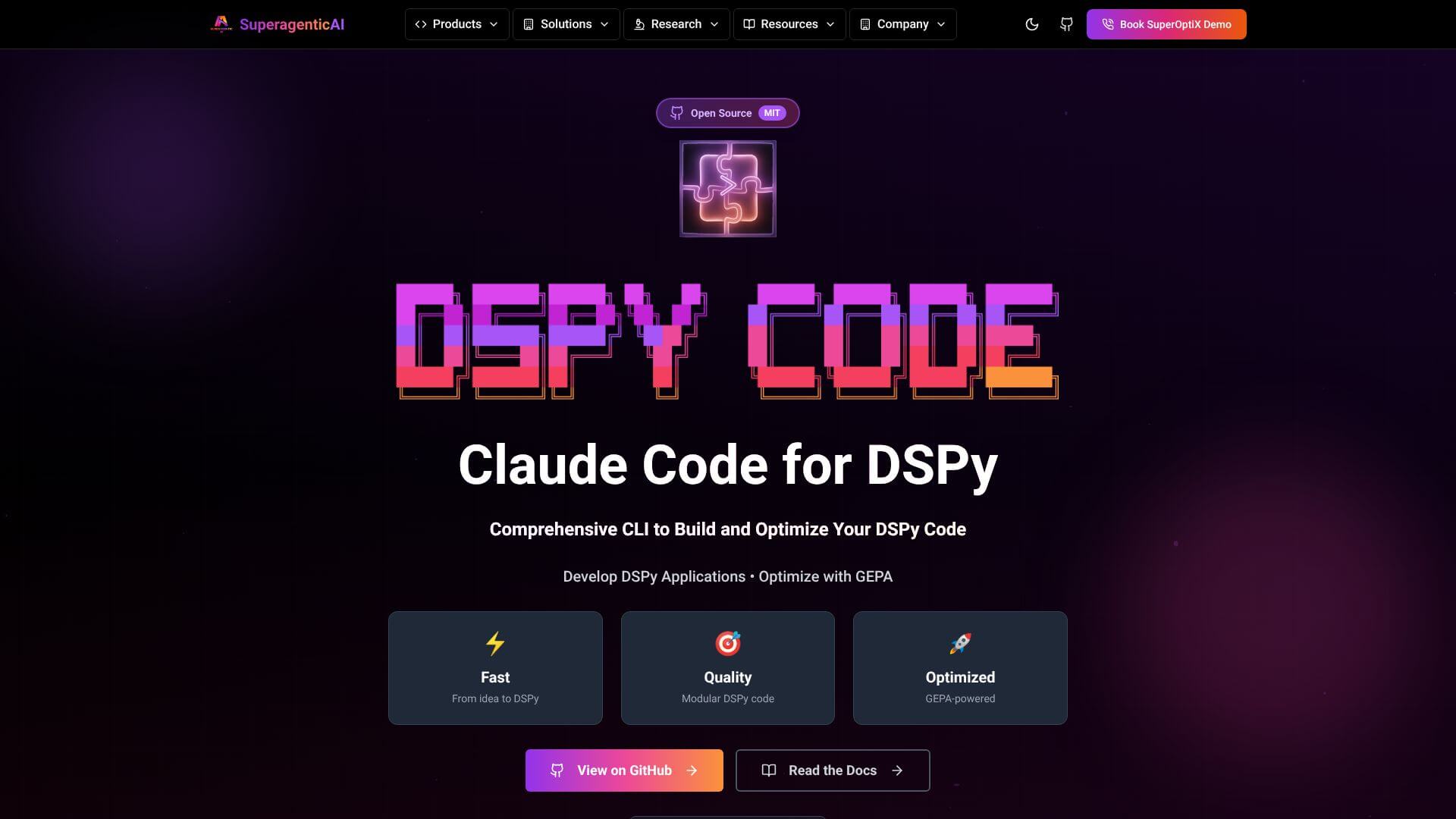 DSPy Code screenshot