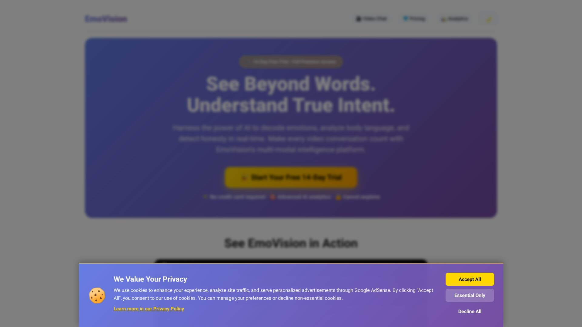 EmoVision screenshot