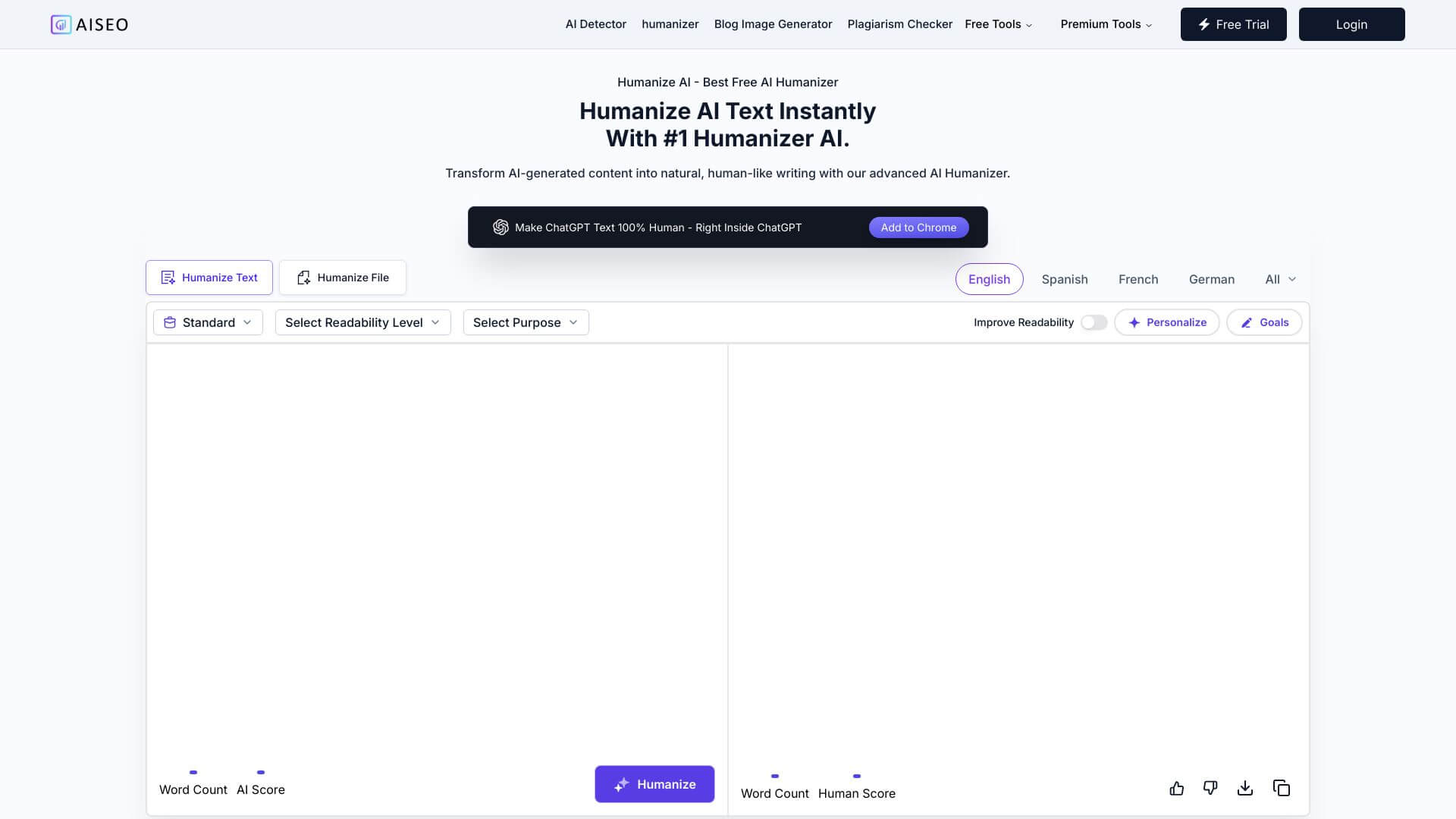 Humanize AI screenshot