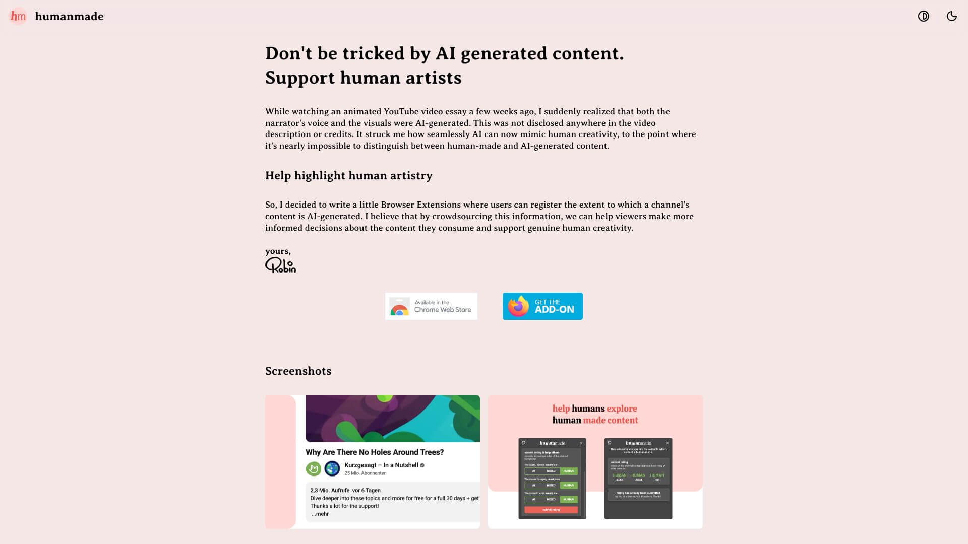 humanmade screenshot