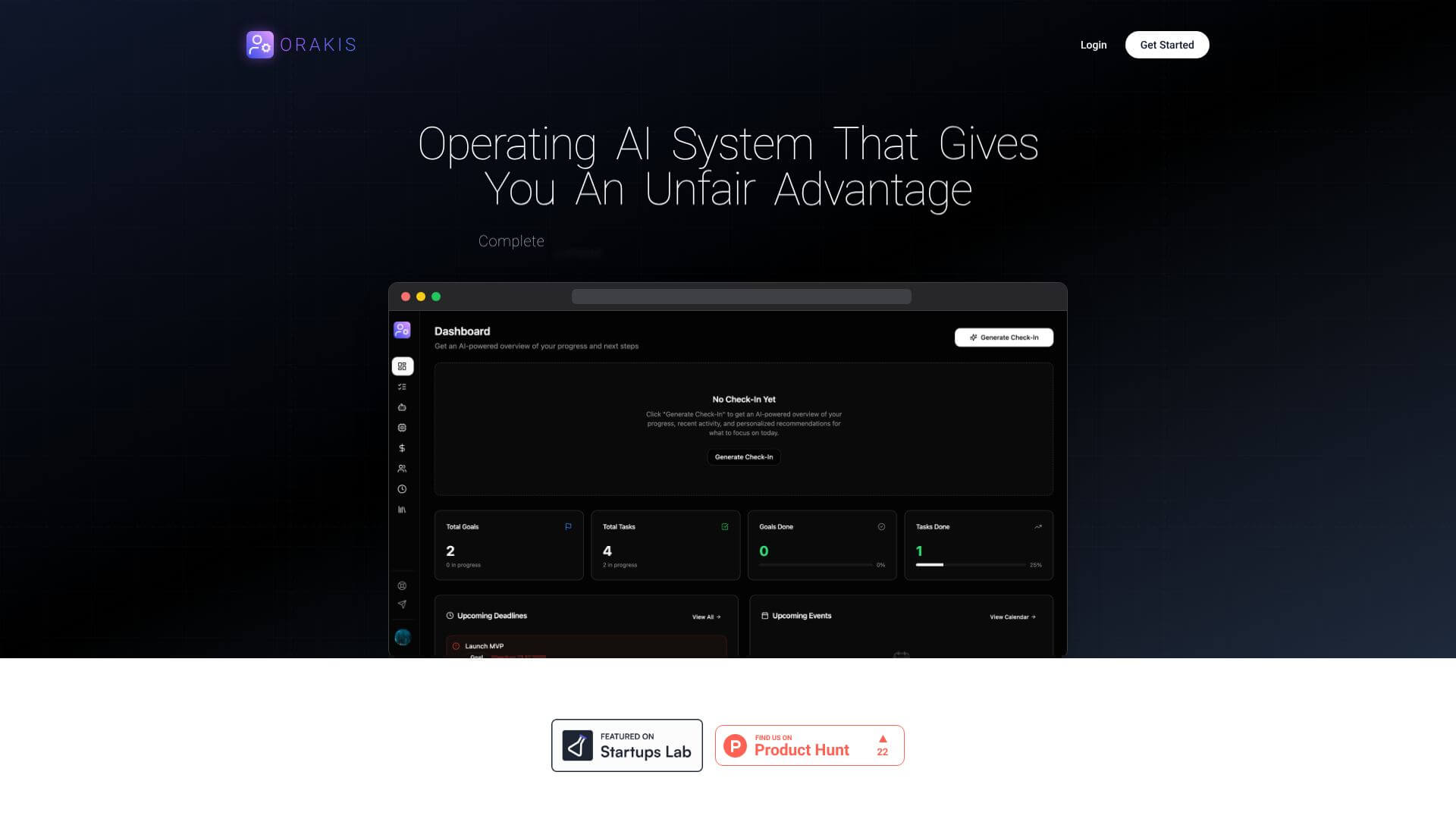 Orakis screenshot