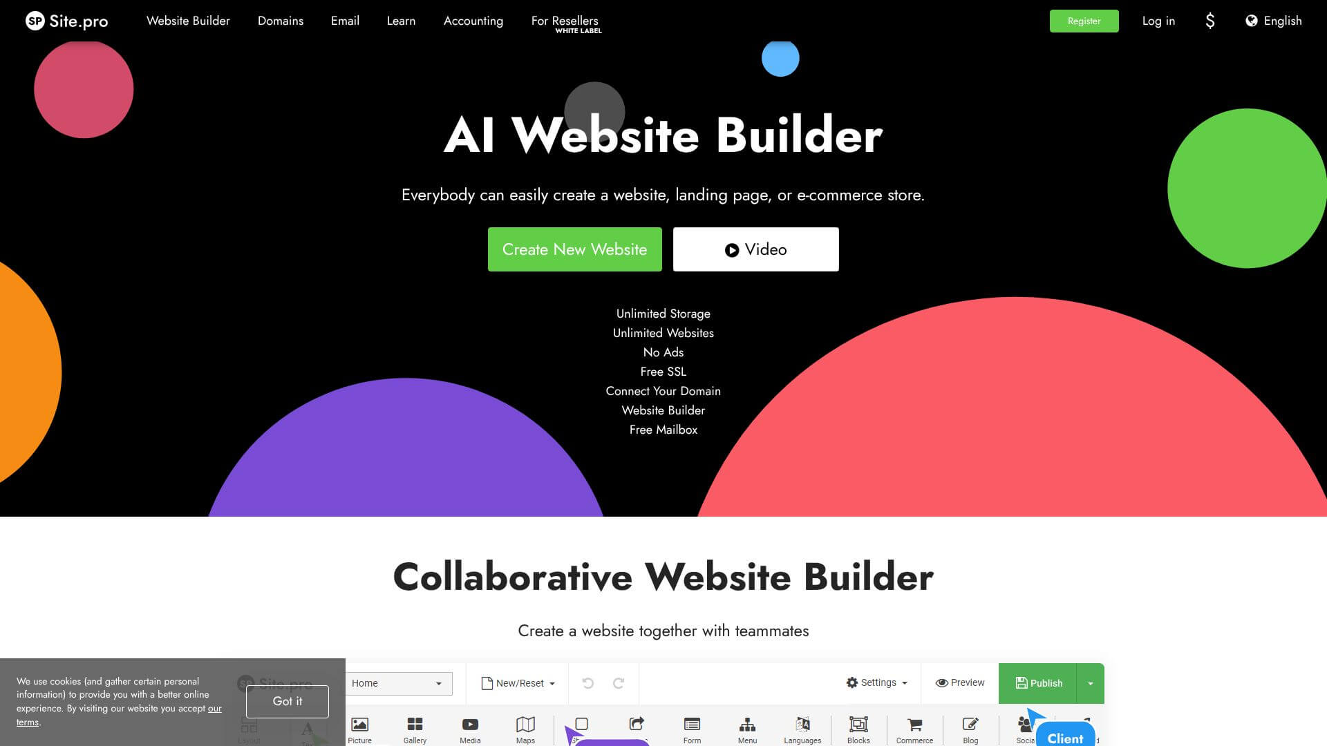 Site.pro screenshot