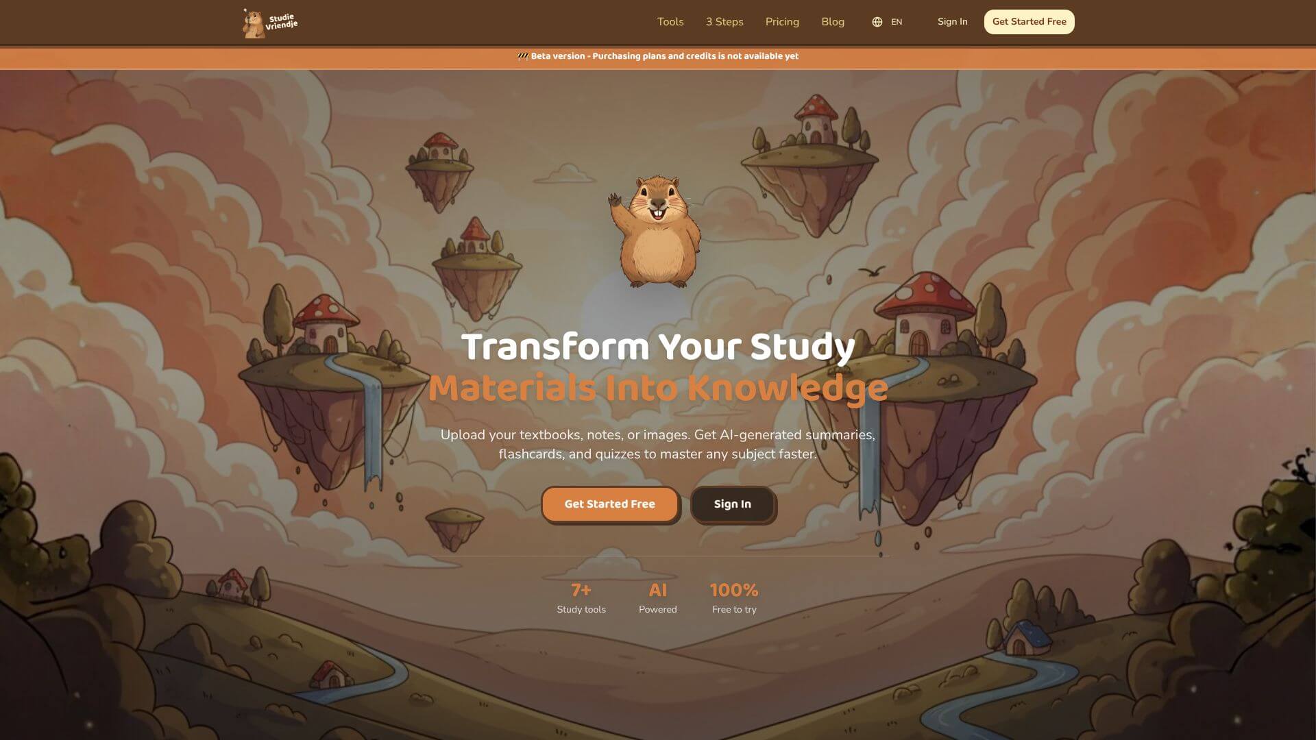Studievriendje.nl screenshot