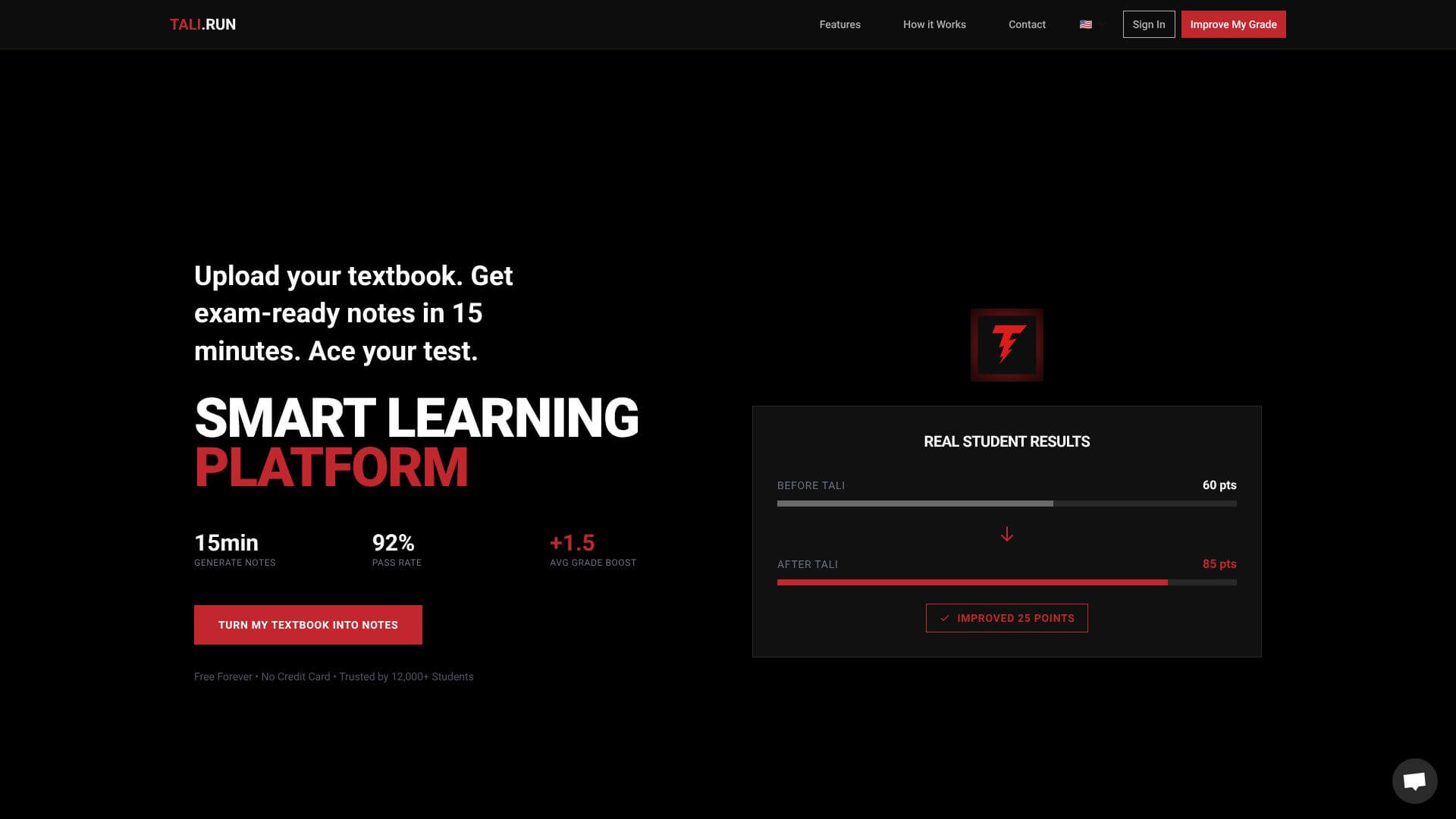 Tali.run screenshot