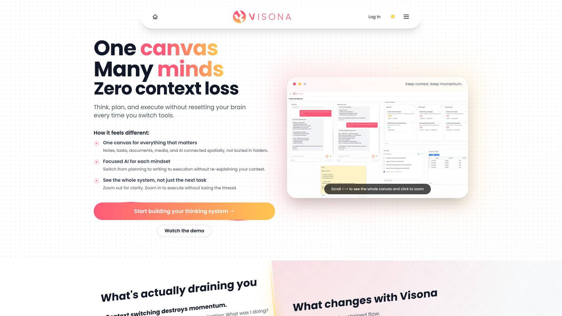 VISONA - The most powerful canvas screenshot